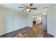 Bright dining area with wood-look floors and ceiling fan at 10162 115Th Ave, Largo, FL 33773