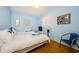 Guest bedroom with twin beds and light blue walls at 7787 39Th N Ter # 7787, St Petersburg, FL 33709