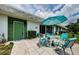 Private patio with table and chairs, perfect for relaxing at 7787 39Th N Ter # 7787, St Petersburg, FL 33709