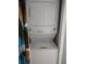 Stackable washer and dryer in laundry closet at 6734 Dali Ave # B102, Land O Lakes, FL 34637