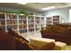 Community room with library and comfortable seating at 283 Pelican N Dr, Oldsmar, FL 34677