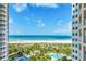 Enjoy the ocean views from the spacious balcony overlooking the pool and beach at 1170 Gulf Blvd # 1005, Clearwater Beach, FL 33767