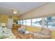Living room boasts water views and features ample natural light at 1893 Shore S Dr # 206, South Pasadena, FL 33707
