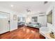 Bright living room with hardwood floors and built-in seating at 2827 29Th N Ave, St Petersburg, FL 33713