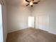 Spacious bedroom with neutral carpeting and double closets at 31207 Chatterly Dr, Wesley Chapel, FL 33543