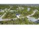 Aerial view of a new home in a residential neighborhood at 9333 Hialeah Ter, Port Charlotte, FL 33981