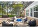 Gather around the fire pit with friends and Gathering on cool nights at 601 Seven Oaks Ct, Brooksville, FL 34601