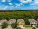 Aerial view of houses and lush green landscape at 27563 Pleasure Ride Loop, Wesley Chapel, FL 33544