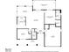 One-story house floor plan with two bedrooms, two baths, living room, kitchen, and garage at 2241 Merion Ct, Spring Hill, FL 34606