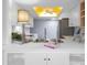 Modern white kitchen with stainless steel appliances and white cabinets at 2241 Merion Ct, Spring Hill, FL 34606