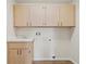 Laundry room with upper cabinets and sink at 9131 Haas Dr, Hudson, FL 34669
