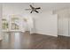Spacious living room with hardwood floors and high ceilings at 9131 Haas Dr, Hudson, FL 34669