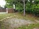 Backyard with shed and partial gravel area at 6075 Shingler Ave, Spring Hill, FL 34608
