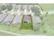 Backyard and surrounding homes from above at 11724 Heritage Point Dr, Hudson, FL 34667