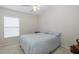 Bedroom with carpeted floor, window with blinds, and ceiling fan at 1153 Dustan Pl, Trinity, FL 34655