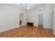 Bright bedroom with wood flooring, ceiling fan and walk-in closet at 1153 Dustan Pl, Trinity, FL 34655