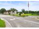 Community entrance with brick pillars and landscaping at 4056 Southern Valley Loop, Brooksville, FL 34601