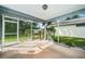 Spacious screened porch overlooking the backyard at 3631 Player Dr, New Port Richey, FL 34655