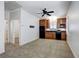 Small, well-appointed basement kitchen with wood cabinets at 804 S Fremont Ave, Tampa, FL 33606