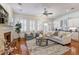 Living room with fireplace and comfortable seating at 804 S Fremont Ave, Tampa, FL 33606