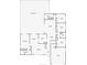 Floor plan showing the layout of the house, including bedrooms, kitchen, and living areas at 6206 Soaring Ave, Temple Terrace, FL 33617