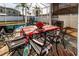 Screened patio area with table, chairs, and pool view at 12528 Roseland Dr, New Port Richey, FL 34654