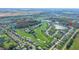 Aerial view showcasing home location in community at 10516 Moshie Ln, San Antonio, FL 33576
