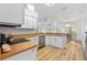 Modern kitchen with stainless steel appliances and wood countertops at 10516 Moshie Ln, San Antonio, FL 33576