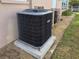 Outdoor air conditioning unit on concrete slab at 12637 2Nd Isle, Hudson, FL 34667