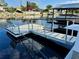 Private boat dock with access to the waterway at 1354 Linstock Dr, Holiday, FL 34690