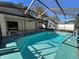 Inviting swimming pool with screened enclosure at 1000 Godfrey Ave, Spring Hill, FL 34609