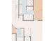 Floor plan showing two bathrooms and a kitchen at 11654 Holly Ann Dr, New Port Richey, FL 34654