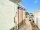 Convenient outdoor shower near the canal, perfect for rinsing off after a swim at 12832 3Rd Isle, Hudson, FL 34667