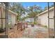 Small backyard with patio and firepit at 37351 Neighbors Path, Zephyrhills, FL 33542