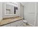 Small bathroom with granite countertop and toilet at 37351 Neighbors Path, Zephyrhills, FL 33542