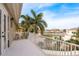 Private balcony offering picturesque views of the canal and neighborhood at 5406 Captains Ct, New Port Richey, FL 34652