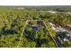 Aerial view of the property line, nestled among lush trees, providing an excellent sense of location and privacy at 7376 Fall St, Brooksville, FL 34613