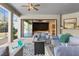 Inviting covered patio with stylish outdoor furniture and seamless indoor-outdoor living at 7376 Fall St, Brooksville, FL 34613