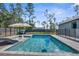 Stunning pool area perfect for relaxation and entertainment in a private backyard setting at 7376 Fall St, Brooksville, FL 34613