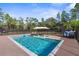 Beautiful backyard pool with clear water and ample space for recreation and relaxation at 7376 Fall St, Brooksville, FL 34613