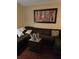 Living room with sectional sofa and abstract wall art at 140 Callaway Ave, Spring Hill, FL 34606