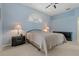 Serene bedroom with a king-size bed and elegant nightstands at 591 Waterford W Cir, Tarpon Springs, FL 34688