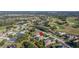 Aerial view showing home's location in a quiet, residential neighborhood at 13235 Legends Trl, Dade City, FL 33525