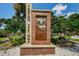 Tarpon Springs, est. 1887, brick town sign at 1545 Citrine Trl, Tarpon Springs, FL 34689