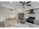 Modern kitchen with granite island and stainless steel appliances at 15806 Adobe Dr, Hudson, FL 34667