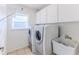 Laundry room with washer, dryer, and utility sink at 2476 Silkwood Ct, Spring Hill, FL 34606