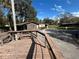 Deck overlooking the property and a hot tub at 3234 Ella Ln, New Port Richey, FL 34655