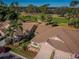 Aerial view of houses and golf course at 9609 Brookdale Dr, New Port Richey, FL 34655