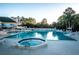 Community pool and spa at 9609 Brookdale Dr, New Port Richey, FL 34655