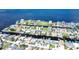 Stunning aerial view of waterfront homes and canals at 13541 Stacey Dr, Hudson, FL 34667